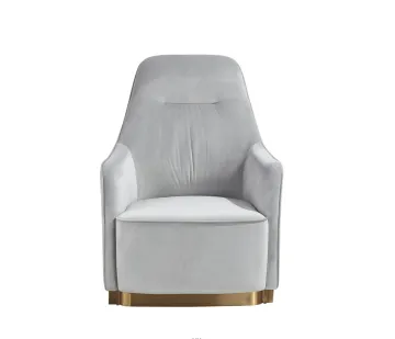 Flannel Finish Sponge Leather Recliner Living Room Chairs