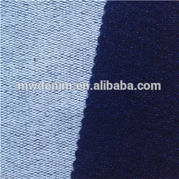 french terry yarn dyed fabric knit denim fabric
