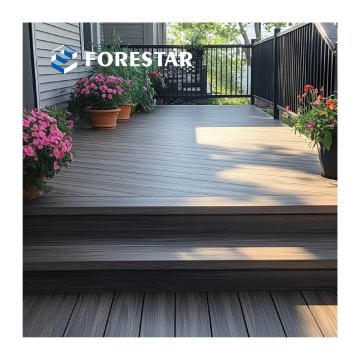 Wasserdichte Outdoor -WPC -Deckfliesenbrettboden - 3D -Holzkornverbunddecke