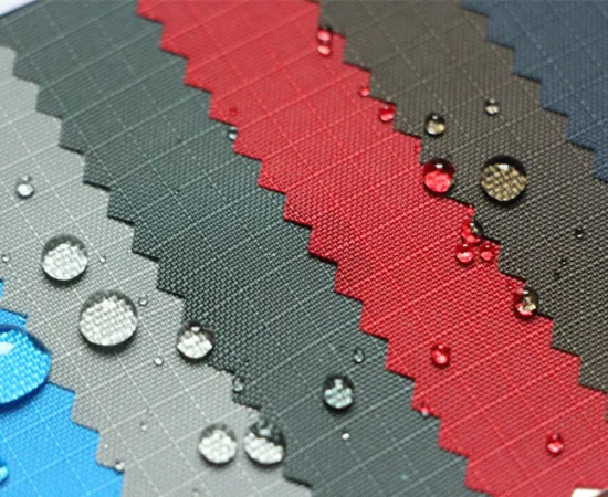 210D 1-2-3-4-5-6 Plaid Oxford Fabric with PU Coating