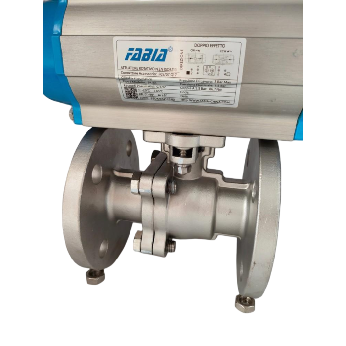 Van bi mặt bích khí nén