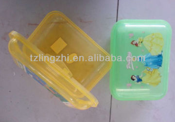 transparent plastic lunch box