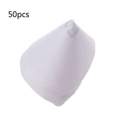 50pcs Mesh Conical Nylon Micron Paper Paint Strainer Filter Purifying Straining Cup Funnel Disposable