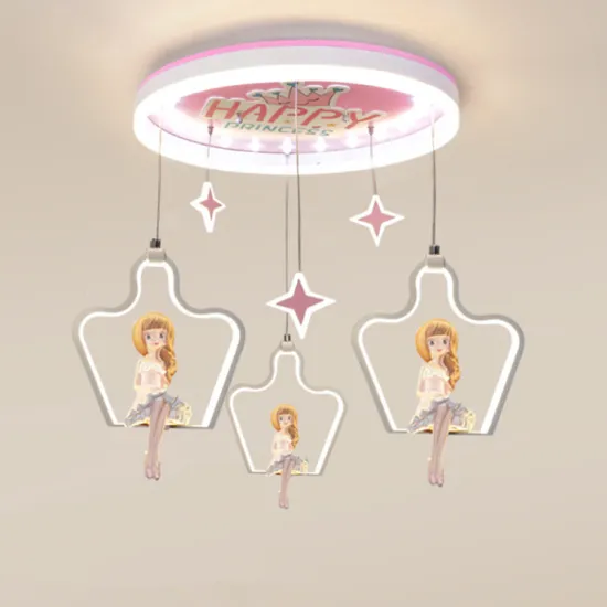 Nordic Fairy Colorful Children Room LED Ceiling Light