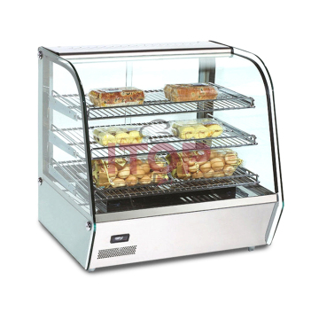 Electric Food Warmer Showcase: Professional Restaurant Counter Top Hot Food Heated Warming Display Cabinet