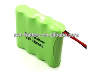 4.8V ni-mh battery pack AA size 4.8v pack 1800mAh