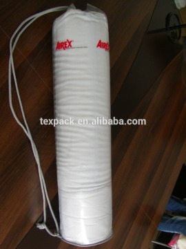 Accepted customized clear PVC bag round bottom top with metal eyelets