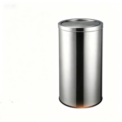 Stainless Steel Commercial Trash Can with Swing Lid