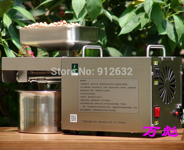 Stainless Steel Home Use Sesame Peanut Soybean Walnut Home Oil Presser Machine