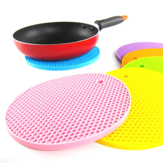 Silicone Pot Holder - 4 Pack Non Slip Flexible Heat Resistant Table Mats