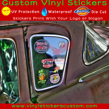 Custom printed personalized car body side sticker design