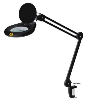 LED Desk Lamp for Nail Salon: ESD Light Industrial Inspection Beauty Salon Magnifying Lens Glass Lamp