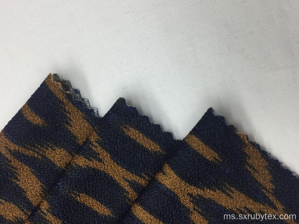 Poliester Crepe Print Knit Fabric