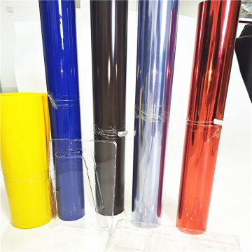 Colored PVC rigid sheets for food packing