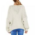 Casual Open Front Strick Pullover