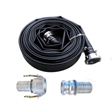 Customizable Nitrile Rubber Covered Irrigation Hose with Black Finish and C+E Coupling