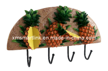 Resin Pineapple Shape Cloth Hook, Fruit Shape Wall Hanging Hook
