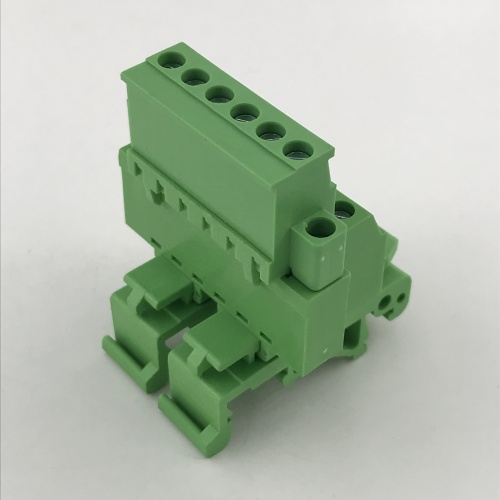 din rail mounted with flange pluggable terminal block