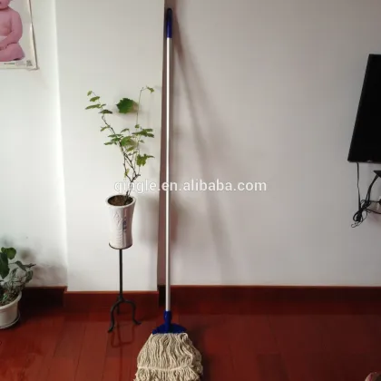 woonden floor flat panel dust mop,cloth clamping flat mop, cotton mop