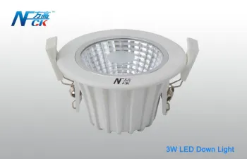 Pure White 12watt 1000lm Cob Led Downlight , Interior Led Down Light