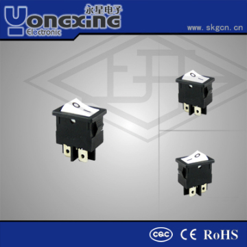 KCD 6A 250V AC T55 Led/Lamp Double pole and double throw Rocker switch