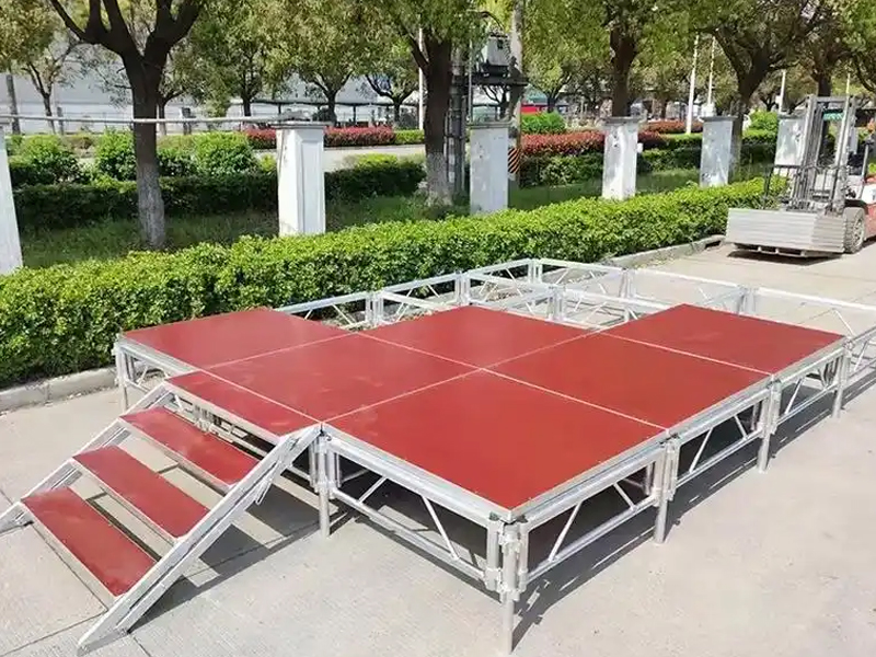 Custom-built stage for events