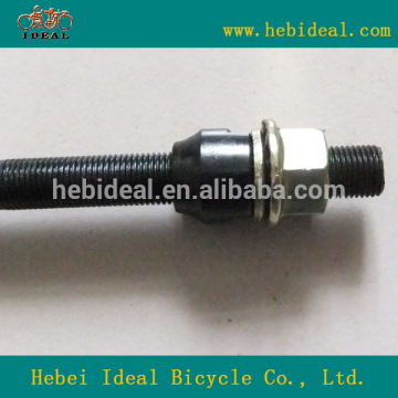 Black steel rear hub axle