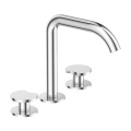 Mosiądzy Mikser Tap Gold 3-Hole Basin Mikser Mikser