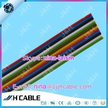 CE RoHS UL1007 24AWG 20AWG 10P 8P Rainbow Flat Wire