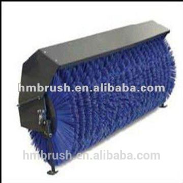 Wafer snow sweeper brush