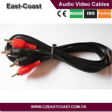 Economic version red and Black av cable