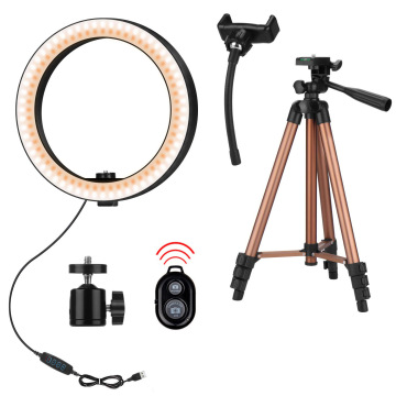 Trend 2024 Ketibaan Baru: Kit Cincin Kecantikan Tripod Retractable untuk Fotografi dan Telefon
