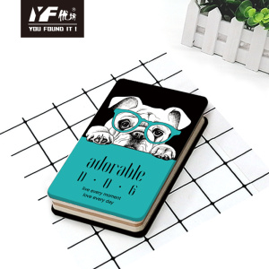 Custom adorable dog II style cute metal cover notebook hardcover diary
