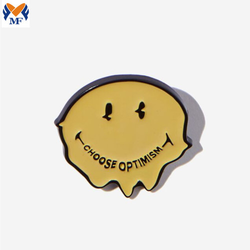 Metal Custom Cutely Smiley Enamel Pin Badge