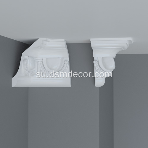 Endog jeung Dart Desain Polyurethane Cornice Molding