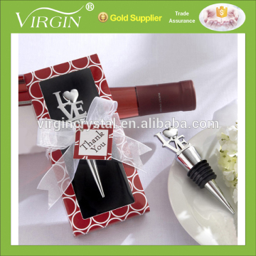 Wedding favor gift "LOVE" wine bottle stopper for guest