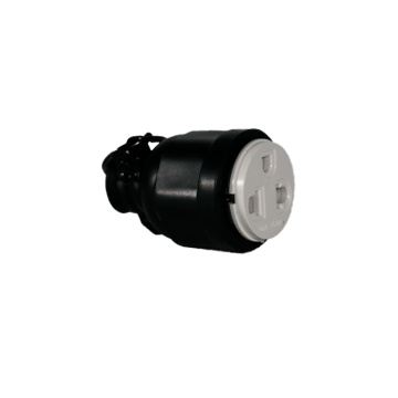 Black 3 Pin 16A, 250V Universal Power Adapter Socket