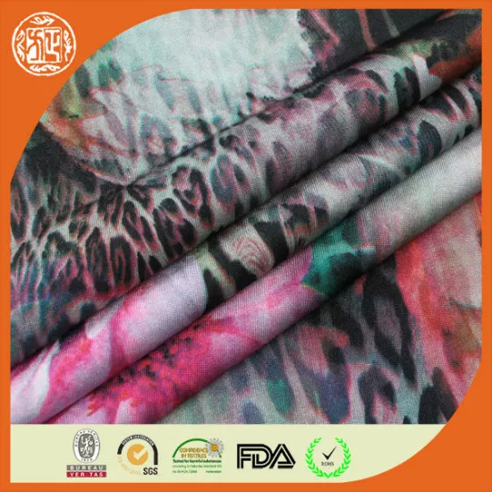 New designed heat transfer fdy print fabric