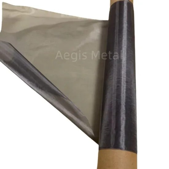 Fine Tungsten Woven Mesh 20um to 80um 100 to 360 Mesh Pure Tungsten Wire Mesh