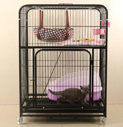 2-Tier Indoor Cat Cage: DIY Cat Crate & Kennel
