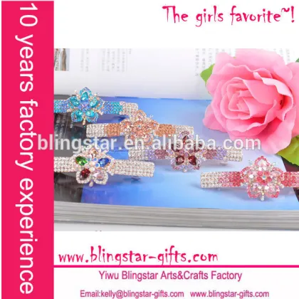 fashion alloy crystal flower hairpin
