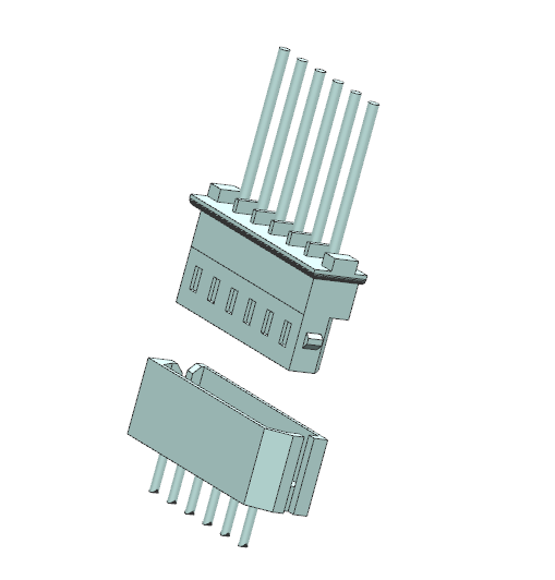 Paso de conector de placa a cable serie 2505 de 2.50 mm