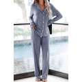 Soft Women's Pajama Button Down Sleepwear Nightwear Sets