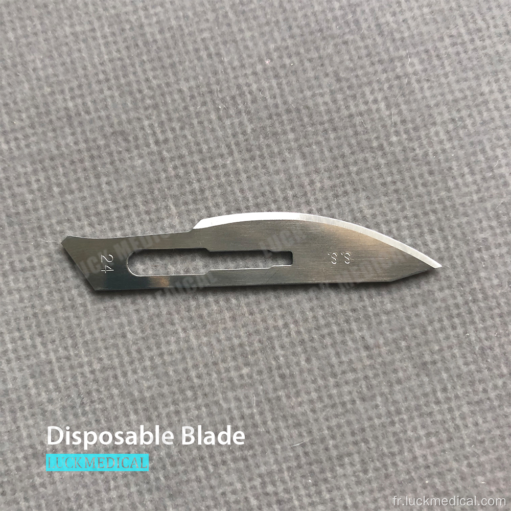 Blade jetable couteau chirurgical