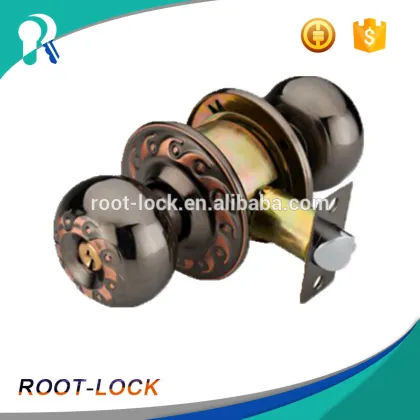 Wooden magnet door lock round security lock keys