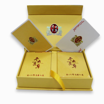 Custom PVC Playing Cards with Logo, Durable Poker Cards with Box