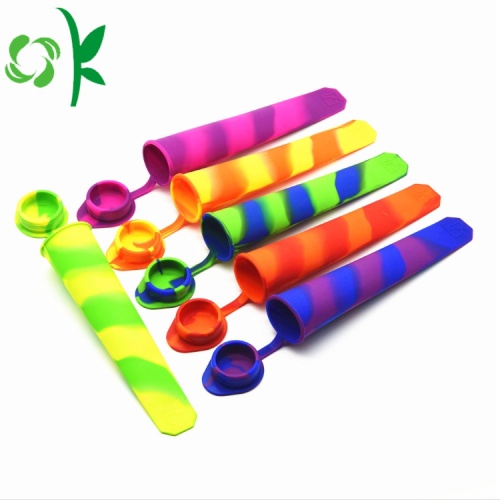 Silicone Ice Pop Popsicle khuôn mẫu với nắp bán buôn