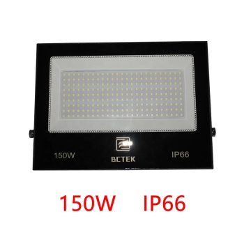 220V 110V CE IP66 Waterproof Housing Outdoor Garden Plaza High Lumen 150W SMD Slim Led Flood Light