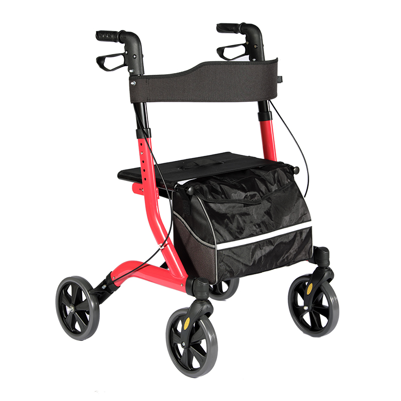 Standard Mobilität Europäisches Design Vierrad bequemer leichter Walker Rollator mit Sitz TRA11