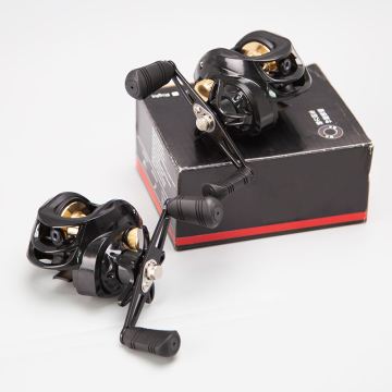 ORJD Magnetic Brake System 8KG Drag 18+1BB Saltwater Baitcasting Reel 7.2:1 High Speed Black Gold Fishing Wheel